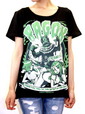 怪獣Tシャツ ラゴン/黒-S[地球防衛軍秘密基地本部]《在庫切れ》