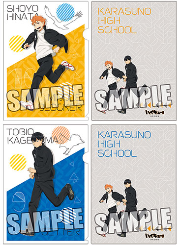 ハイキュー ハイキュー クリアファイル 2枚 アートコースター柄 クリア