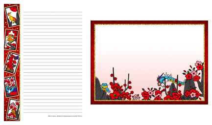 ポケモン花札 レターセット A：春[ムービック]《在庫切れ》