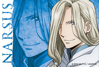 アルスラーン戦記 スクエア缶バッジ 「ナルサス」[PROOF]《在庫切れ》