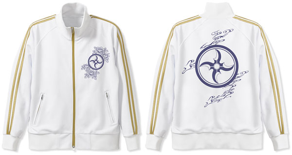 曇天に笑う 風魔ジャージ/ホワイト×ゴールド-S[コスパ]《在庫切れ》