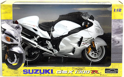 1/12 完成品バイク SUZUKI GSX1300RハヤブサLTD（ホワイト）[スカイ