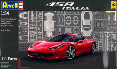 1/24 フェラーリ 458 Italia プラモデル[ドイツレベル]《在庫切れ》