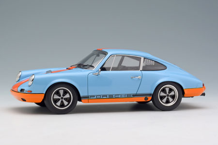 1/43 ポルシェ 911R 1967 ガルフブルー/オレンジ[ヴィジョン