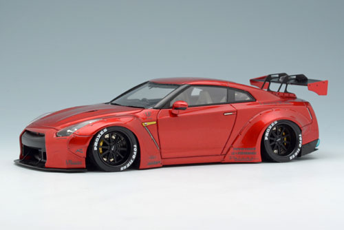 アイドロン 1/43 LB ワークス GT-R タイプ2 キャンディレッド 1/43 LB☆WORKS R35 GT-R / LB☆PERFORMANCE 20in. Wheel