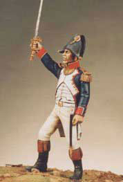 54mm ナポレオニック ヴァグラムの戦い(1809.JULY)指揮官サーベルを掲げる（再販）[ニムロッド]《在庫切れ》