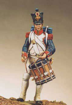 54mm ナポレオニック ヴァグラムの戦い(1809.JULY)太鼓手（再販）[ニムロッド]《在庫切れ》