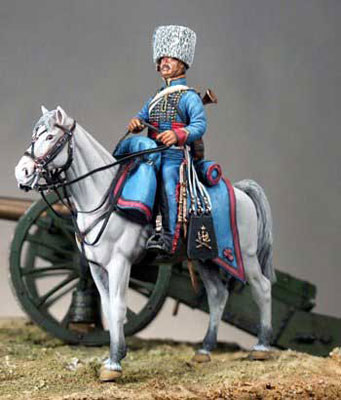54mm ナポレオニック ヴァグラムの戦い(1809.JULY)馬上で視察する士官（再販）[ニムロッド]《在庫切れ》