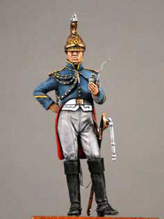 54mm ナポレオニック ヴァグラムの戦い(1809.JULY)ラッパ手竜騎兵(立像)（再販）[ニムロッド]《在庫切れ》