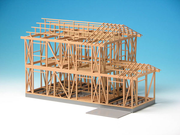 1/50 2級建築士設計製図試験対策 木造軸組模型 プラモデル[総合 1/50 2級建築士設計製図試験対策 木造軸組模型 プラモデル[総合