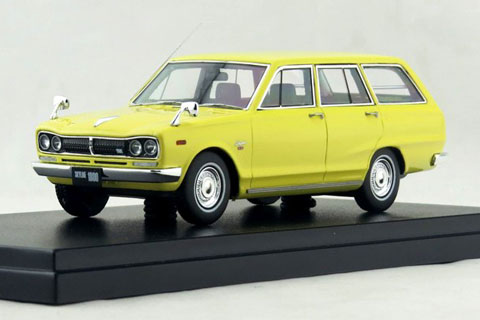 1/43 NISSAN SKYLINE 1800 VAN DELUXE (1970) イエロー[ハイ