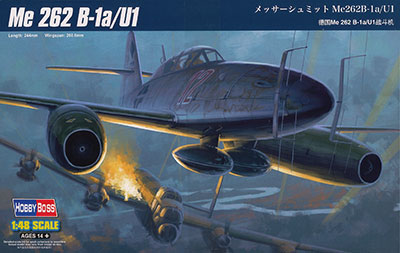 1/48 エアクラフト シリーズ メッサーシュミット Me262B-1a/U1 プラモデル[ホビーボス]《取り寄せ※暫定》