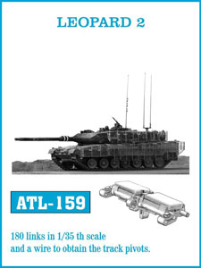 1/35スケール 金属製可動履帯シリーズ レオパルト2[フリウル