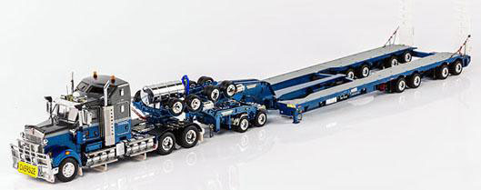 1/50 KENWORTH T909 + DRAKE 2x8 DOLLY + DRAKE 4x8 SWINGWING トレーラー P＆S Haul-Em[DRAKE]【送料無料】《在庫切れ》