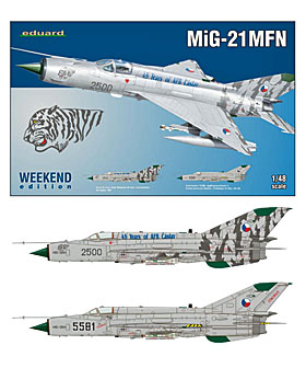 ウィークエンド 1/48 MiG-21MFN プラモデル[エデュアルド]《在庫切れ》