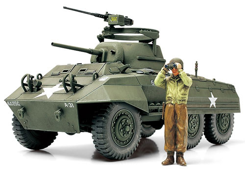 1/48 ミリタリーミニチュアシリーズ No.51 アメリカ軽装甲車 M8 グレイハウンド プラモデル[タミヤ]《在庫切れ》