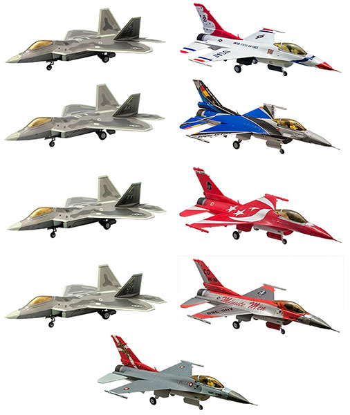 ハイスペックシリーズ vol.3 1/144 F-22 ラプター / F-16 