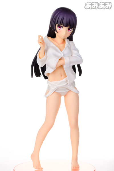 【中古】俺の妹がこんなに可愛いわけがない。 黒猫 今日だけは特別に白スクVer. ねこ耳カチューシャ付き 1/8 完成品フィギュア（キャラアニ限定）[キャラアニ]