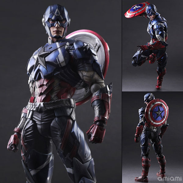 人気色 マーベル marvel プレイアーツ改 キャプテンアメリカ