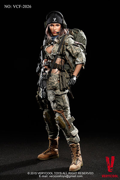 1/6スケールアクションフィギュア アメリカ陸軍 女性狙撃兵 ACU迷彩服