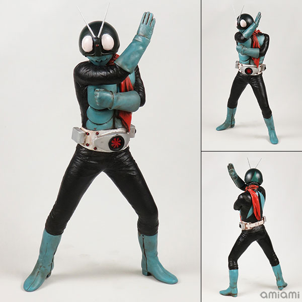 再入荷人気海洋堂　仮面ライダー旧1号　メガソフビ　全高45cm 木下隆史原型　廃盤 仮面ライダー1号