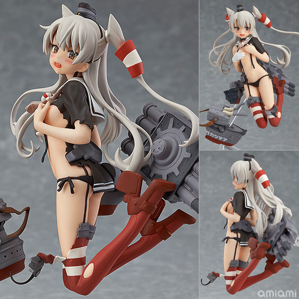 【中古】【特典】figFIX 艦隊これくしょん -艦これ- 天津風 中破ver. 完成品フィギュア(GOOD SMILE ONLINE SHOP予約特典 付)[マックスファクトリー]