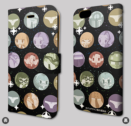 手帳型スマホケース「パンチライン」08/SDキャラデザイン(ブラック)(iPhone5/5s専用)[A3]《在庫切れ》