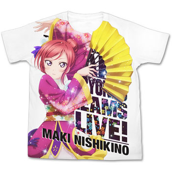 Tシャツ(キャラクター)　西木野真姫 フルグラフィックTシャツ ホワイト XLサイズ 「ラブライブ!」 ラブライブ！The School Idol Movie 劇場版 西木野真姫 フル