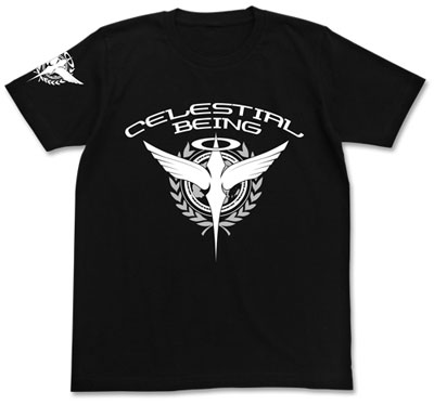 機動戦士ガンダム00 ソレスタルビーイングTシャツ/ブラック-XL（再販）[コスパ]《０３月予約》