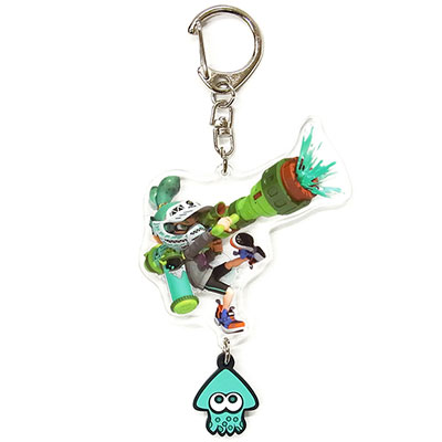 スプラトゥーン イカす ラバーつき アクリルキーホルダー ボーイ