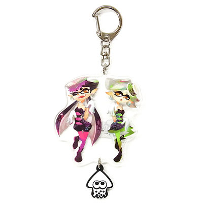 スプラトゥーン イカす ラバー付き アクリルキーホルダー アオリ ホタル シオカラーズ イカすラバーつきアクリルキーホルダーアオリホタル