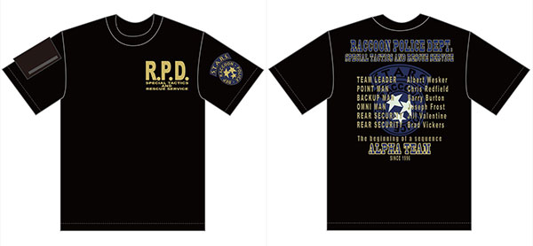 BIOHAZARD S.T.A.R.S. ANNIVERSARY Tシャツ ALPHA TEAM（ブラック）L