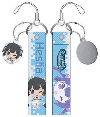 ダンジョンに出会いを求めるのは間違っているだろうか ぷちっ娘 クリーナー付きスマホストラップ ワイド ヘスティア[ペンギンパレード]《在庫切れ》