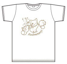 白猫プロジェクト 1周年記念tシャツ フリー Lサイズ ホワイト ゴールド コロプラ 在庫切れ