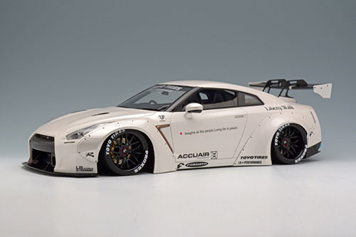 ラージ スケール 1/18 LB☆WORKS R35 GT-R パールホワイト/Forgiar 20in.  Wheel[アイドロン]【送料無料】《在庫切れ》