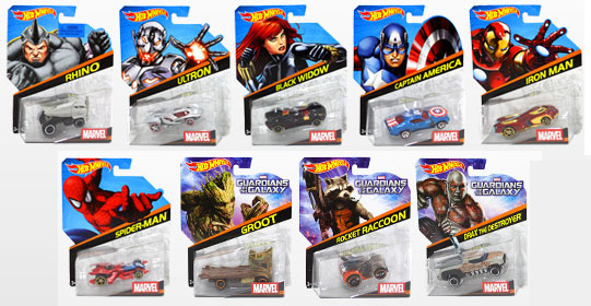 マーベル・コミック ホットウィール ウェーブ1.0 12個入りアソート[マテル]《在庫切れ》