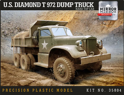 1/35 ダイアモンド T972 ダンプトラック プラモデル[ミラーモデルズ