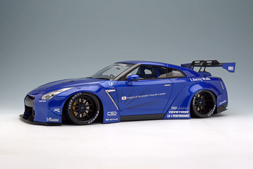 1/18 LB☆WORKS R35 GT-R(ニューカラー) メタリックブルー/LB