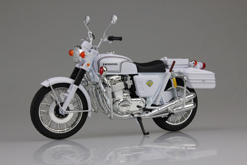 1/12 完成品バイク Honda CB750FOUR(K0) 白バイ