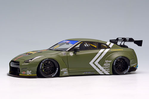 1/43 LB★WORKS R35 GT-R GT wing ver. /-Drift Spec- マットダークグリーン