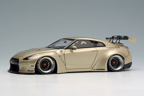 1/43 LB☆WORKS R35 GT-R GT wing ver. シリカブレス/BBS LM Wheel 