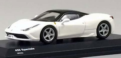 京商オリジナル 1/64 フェラーリ 458 スペチアーレ(ホワイト)ケース