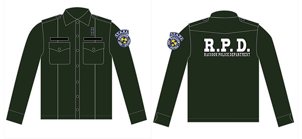BIOHAZARD S.T.A.R.S. ポリスシャツ オリーブドラブ XL[カプコン 