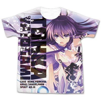 デート・ア・ライブ 原作版 夜刀神十香 フルグラフィックTシャツ/ホワイト-L（再販）[コスパ]《在庫切れ》