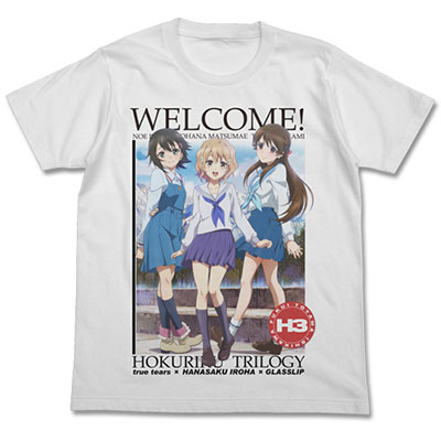 P.A.WORKS北陸青春3部作 乃絵・緒花・透子フルカラーTシャツ/ホワイト-XL[コスパ]《在庫切れ》