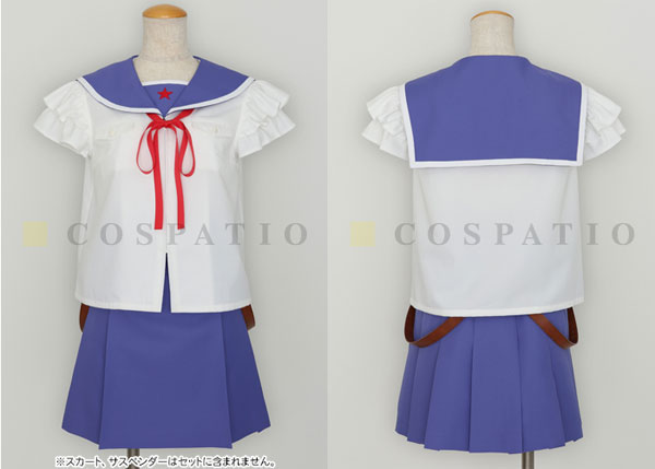 がっこうぐらし！ 巡ヶ丘学院高等学校女子制服 ジャケットセット青ver./レディース-XL[コスパ]【送料無料】《在庫切れ》