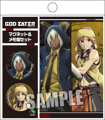GOD EATER マグネット＆メモ帳セット「ソーマ＆コウタ」[ブロッコリー]《在庫切れ》