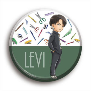 コウブツヤ 進撃！巨人中学校 ビッグサイズ缶バッジ 08.リヴァイ[ま