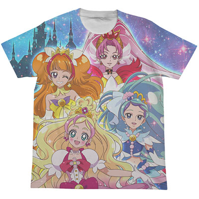 【未使用】ドキドキ！プリキュア フルグラフィック　Tシャツ ホワイト XL ドキドキ！プリキュアフルグラフィックTシャツ [ドキドキ