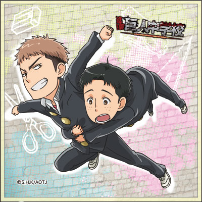 進撃！巨人中学校 マイクロファイバーハンカチ ジャン・マルコ